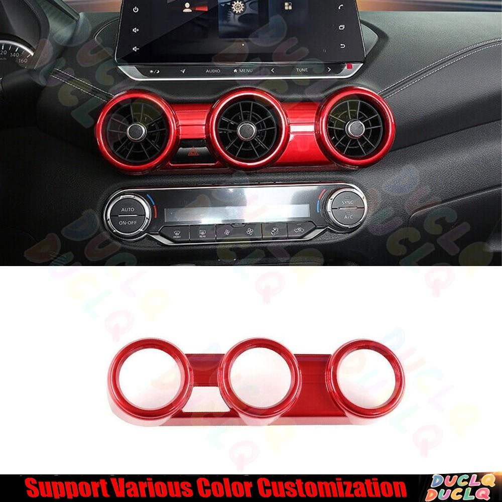For Nissan Sentra Sylphy 2020-24 Bright Red Middle Console Air Outlet Vent Cover