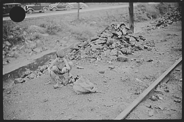 Pursglove West Virginia 1930s Coal Mine Child Among Railroad Debris FSA