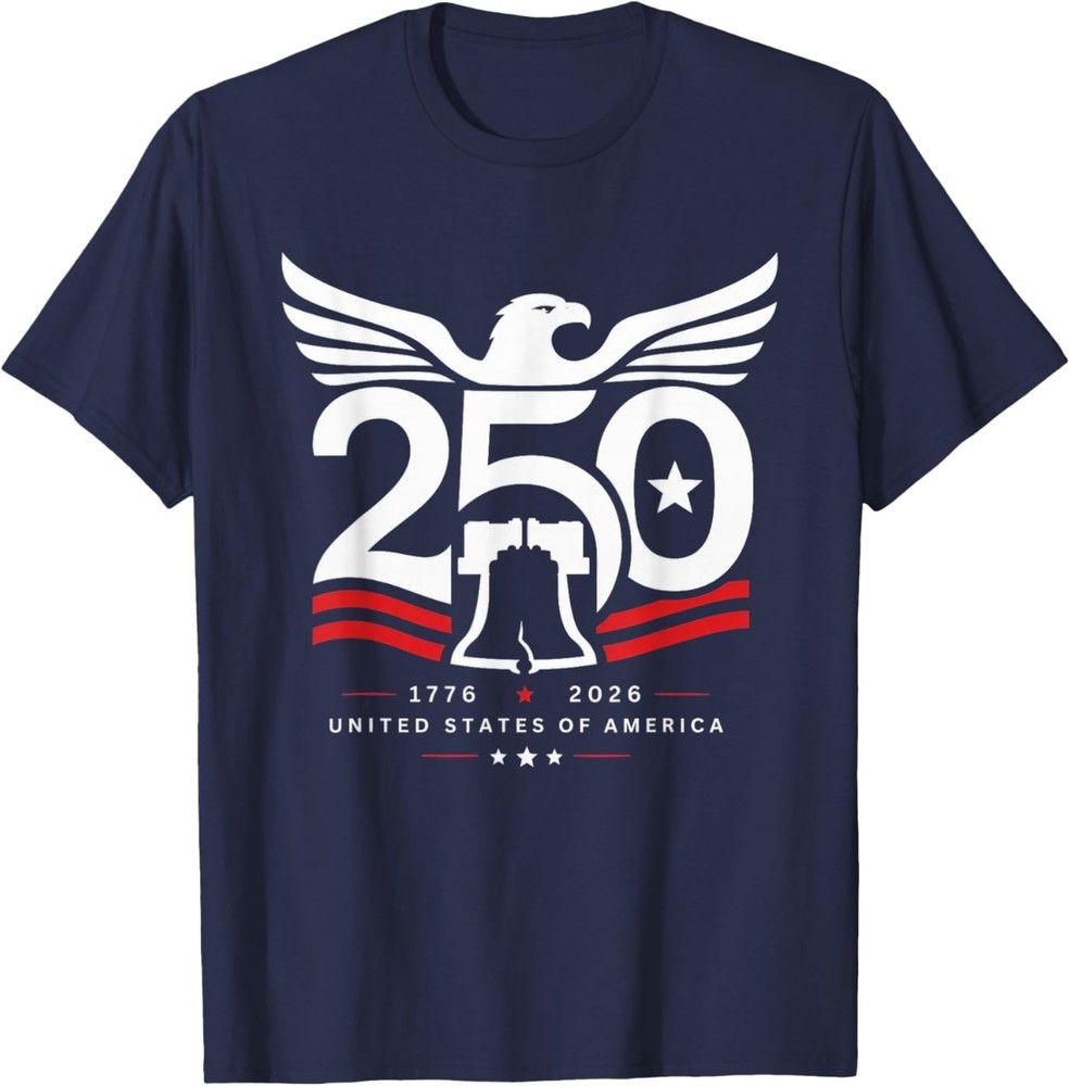 Patriotic 250 Years USA 250th Anniversary USA 4th of July T-Shirt