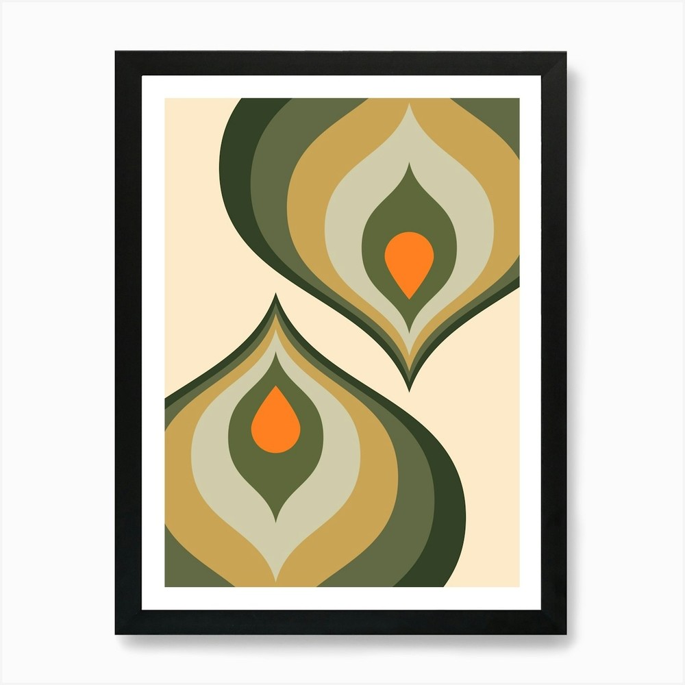 Vintage Bohemian Pattern Ii 01 Art  Framed Wall Art Poster Canvas Print Picture