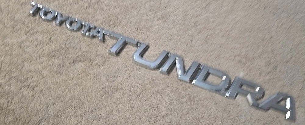 OEM Toyota Tundra Side Driver Door Passenger Chrome Emblem Badge Logo 2000-2006