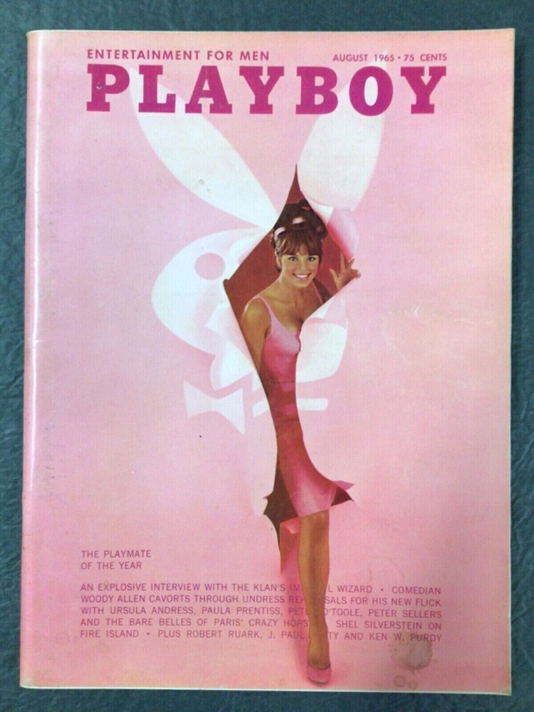 Playboy Magazine August 1965 Centerfold Intact Vargas Girl Playmate of the Year