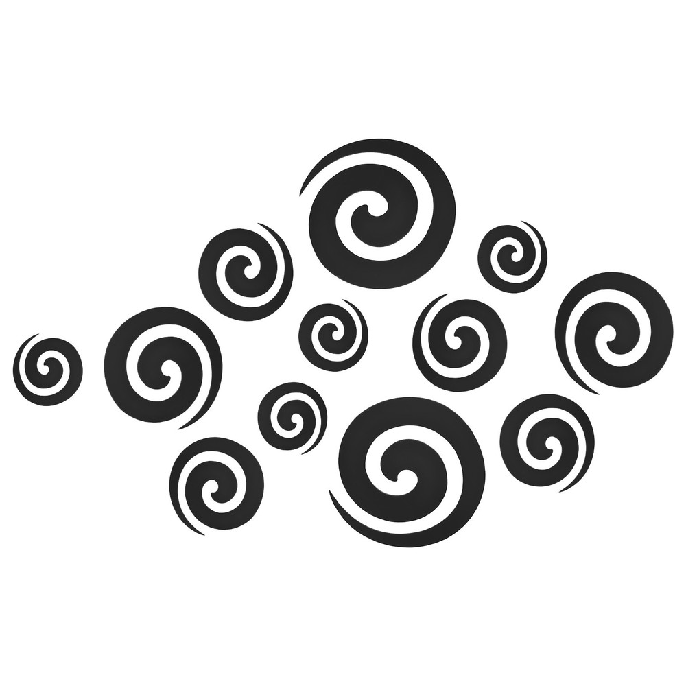 Acrylic Self Adhesive Mirror Wall Sticker Removable Wall Mirror Decals, Black