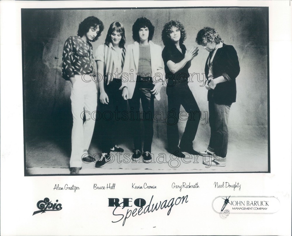 Press Photo Kevin Cronin & REO Speedwagon Rock Band