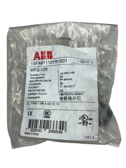 ABB MP2-10R Push Button Switch by Asea Brown Boveri