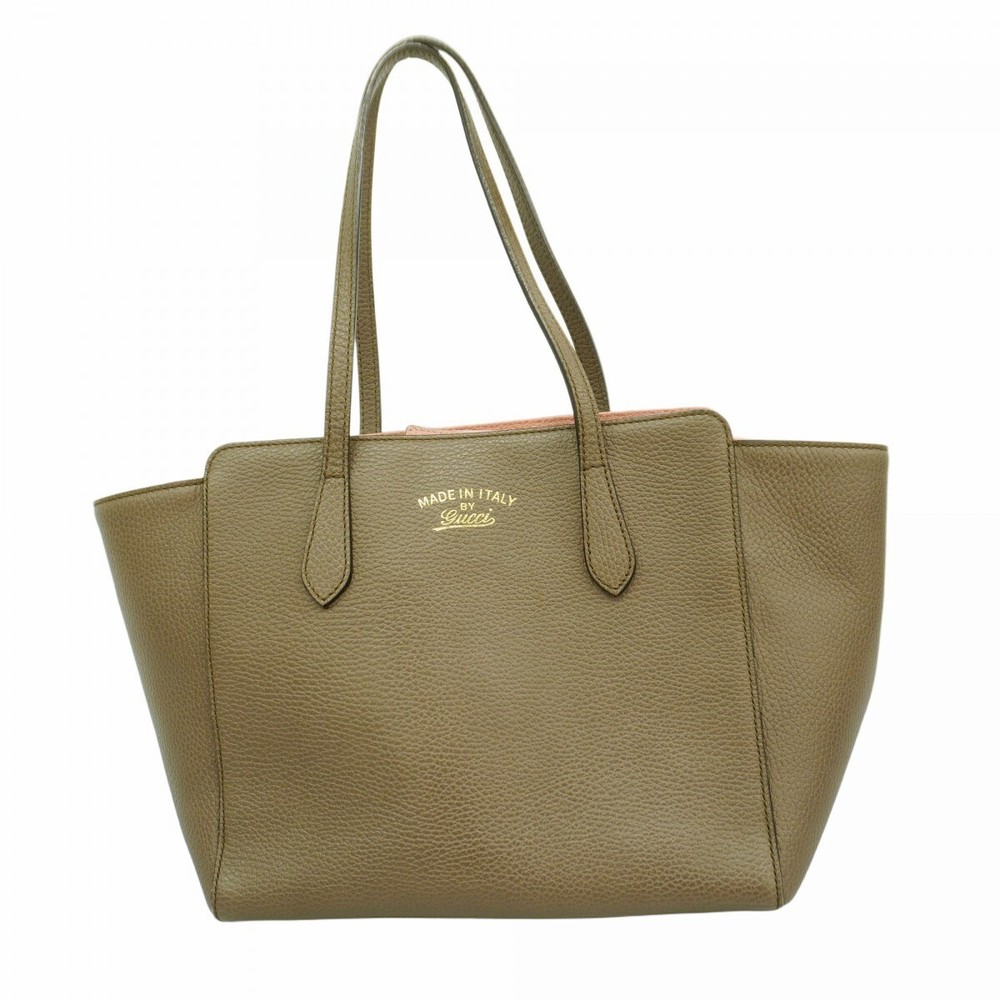 GUCCI Swing Tote Bag 354408 in Leather with Gold Hardware 50864