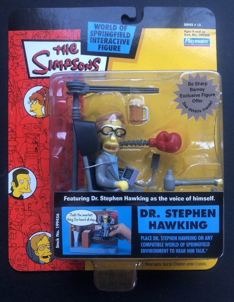 The Simpsons Dr. Stephen Hawking Action Figure Playmates Series 13 WOS TV Show