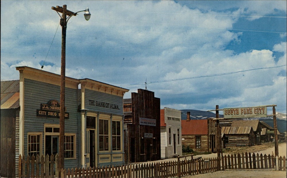 Fairplay Colorado South Park City mining town ~ unused postcard sku045