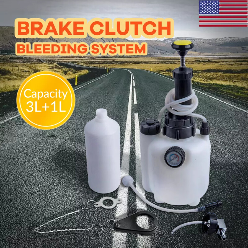 3L Car Pneumatic Brake Fluid Bleeder Kit Air Extractor Pump Oil Bleeding Tool