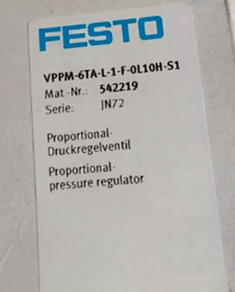 NEW FESTO VPPM-6TA-L-1-F-0L10H-S1 542219 Proportional Valve