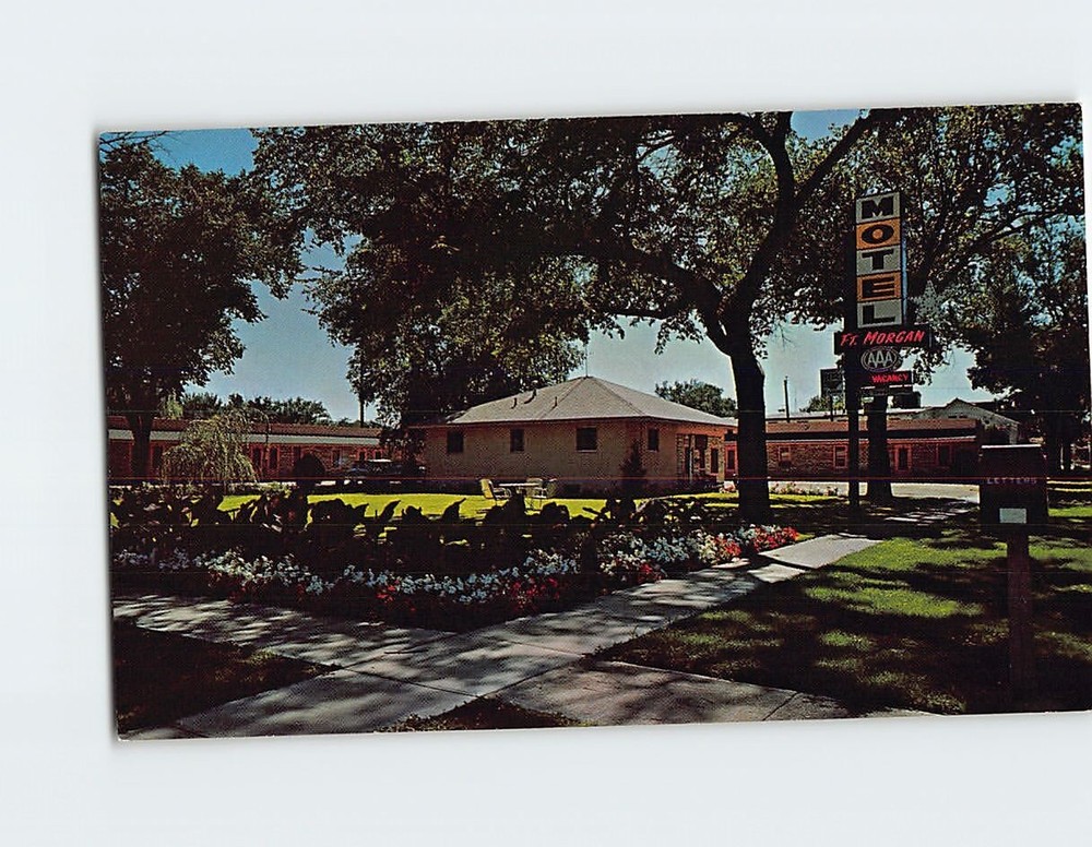 Postcard Motel Fort Morgan Colorado USA