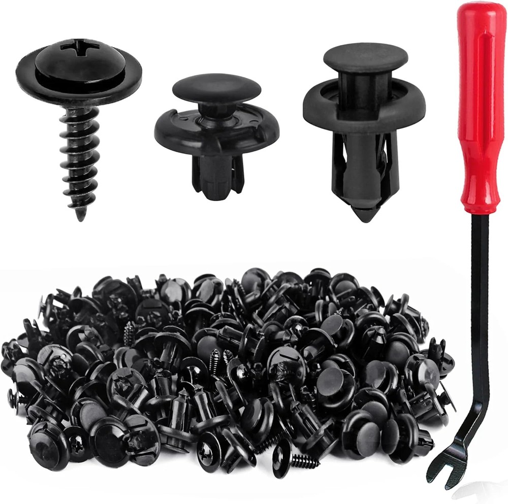 Xislet 120pcs 10mm Bumper Fender Clips 91503-SZ3-003 with Splash Shield Screws 9