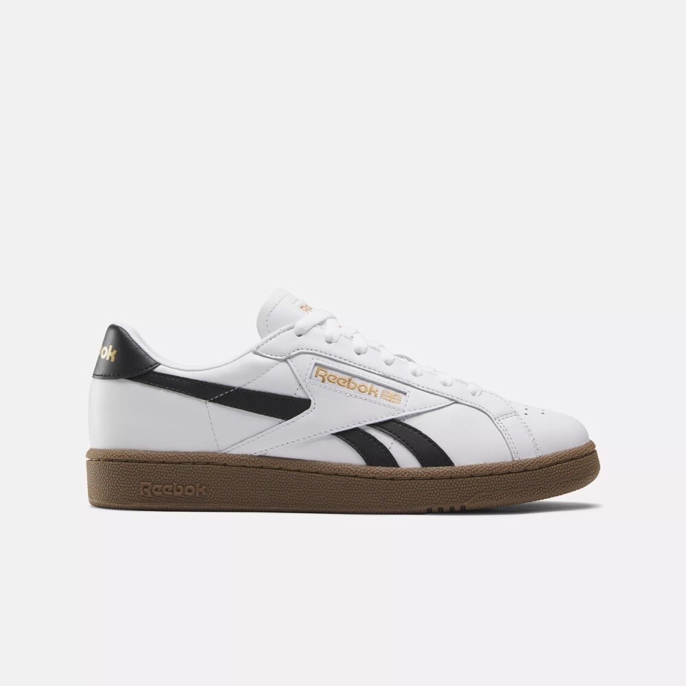 Men Reebok Club C Grounds UK Casual Shoes Size 10 White Black Gum 100202325