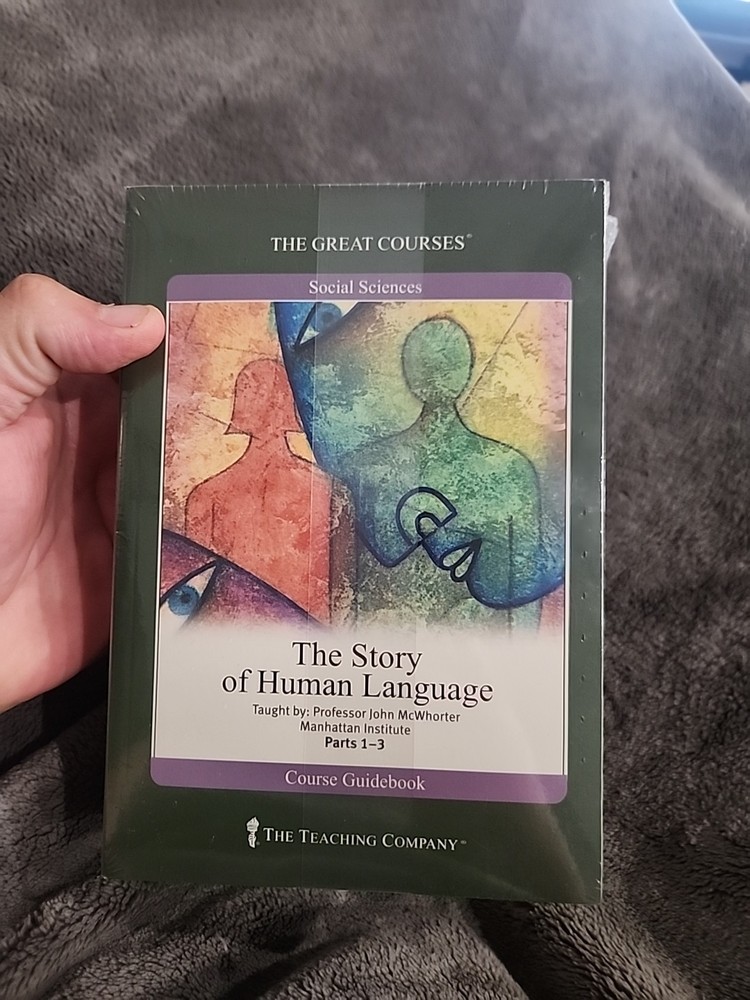 Great Courses CD Part 1 2 3 & Book THE STORY of HUMAN LANGUAGE - Brand New