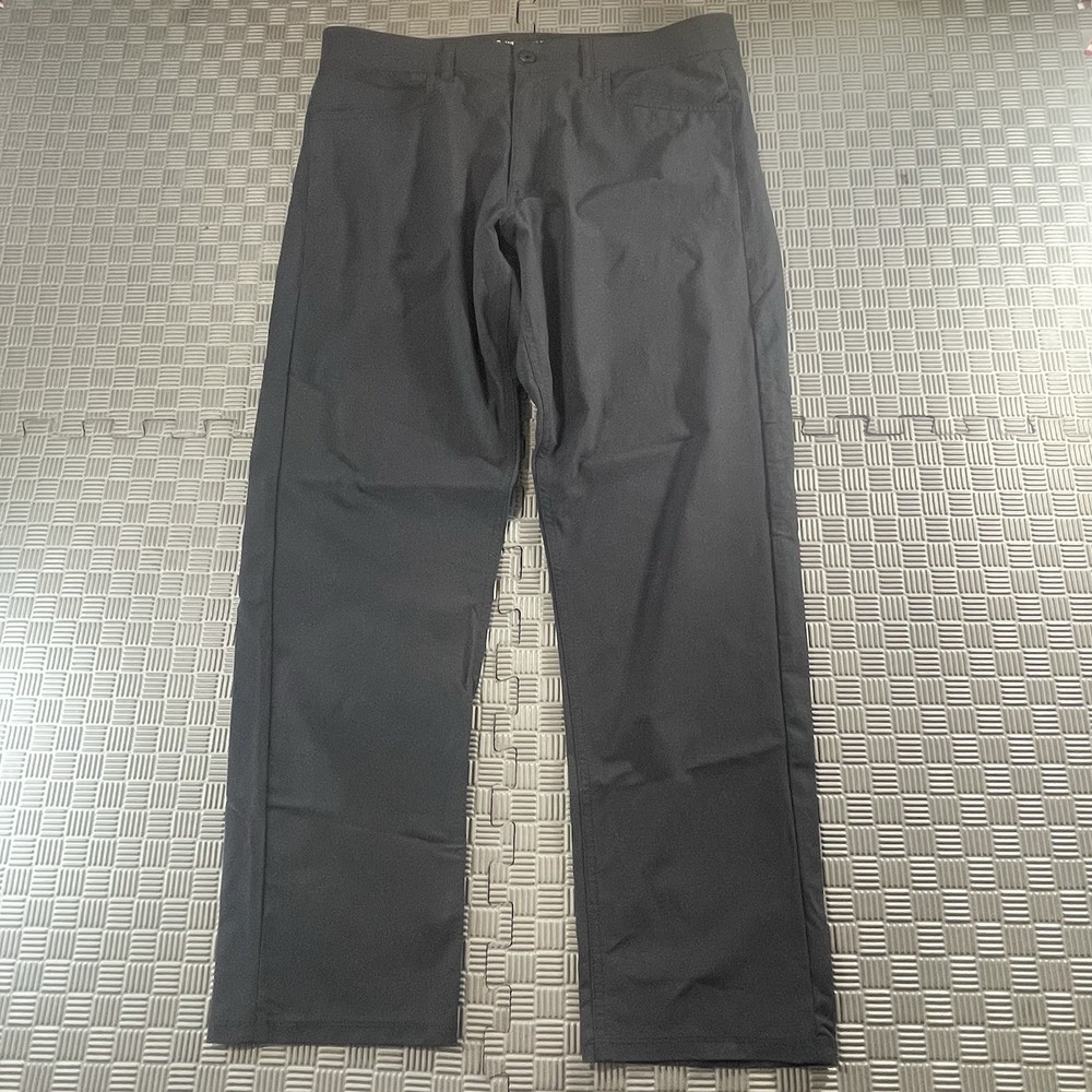Western Rise Evolution Pants Mens 34x29.5 Black 4-Way Stretch Chino Performance