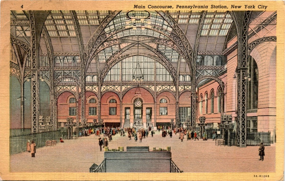 Main Concourse, Pennsylvania Station, New York City Postcard