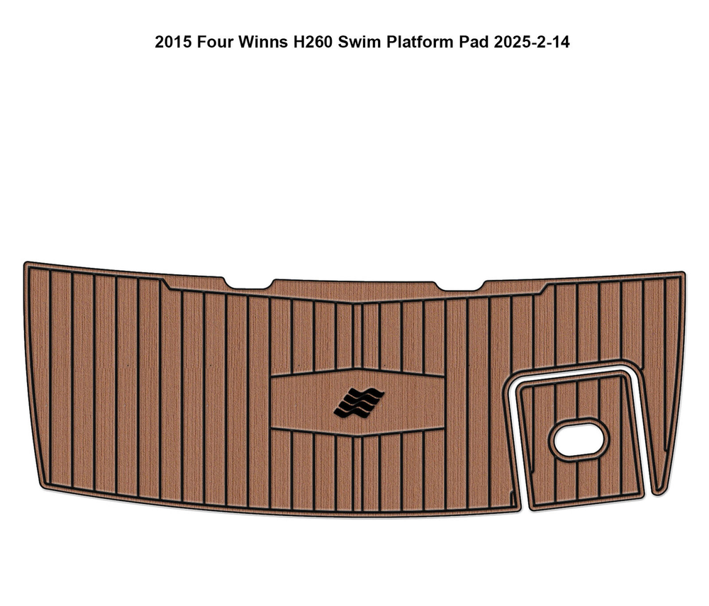 2015 Four Winns  260 Swim Platform Boat EVA Foam Teak Deck Floor Pad Mat