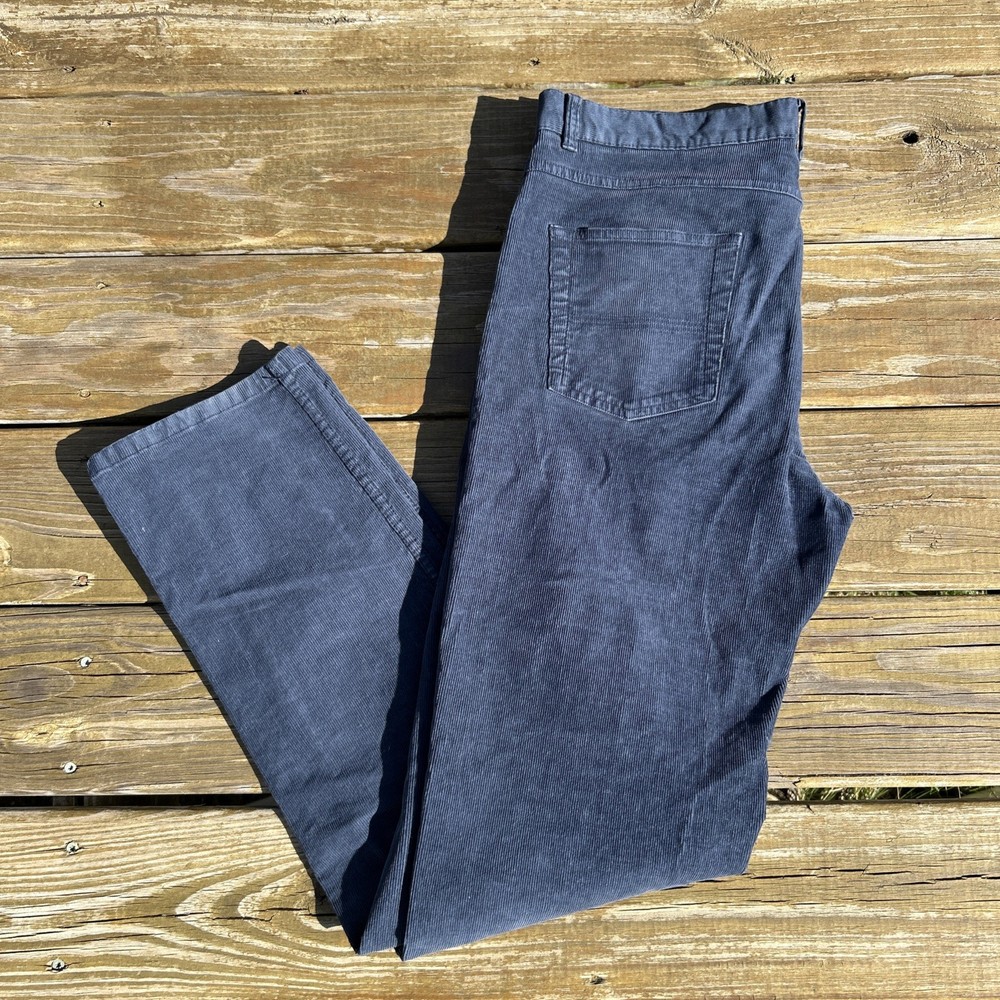 Brooks Brothers Pants Mens 34x32 Navy Blue Corduroy Casual Dress Chino Trousers
