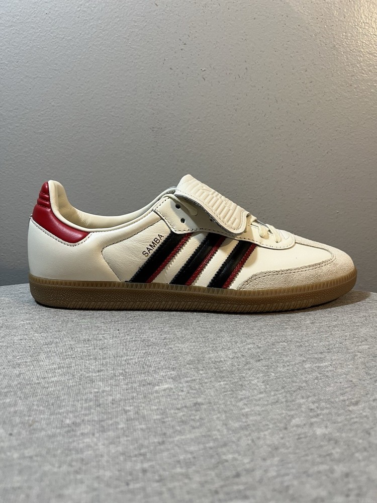 Adidas Original Sambas LT White With Red Tabs Men’s Shoe Size 9.5 JQ5124