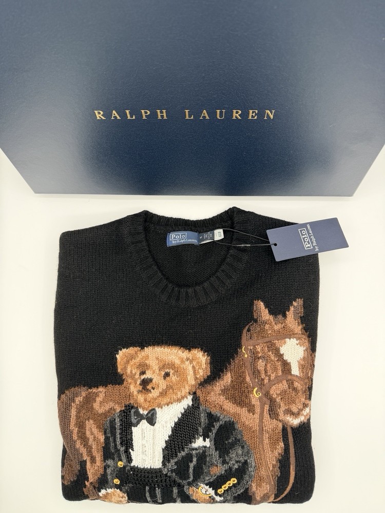 Polo Ralph Lauren Men's Polo Bear Wool Sweater - Size M