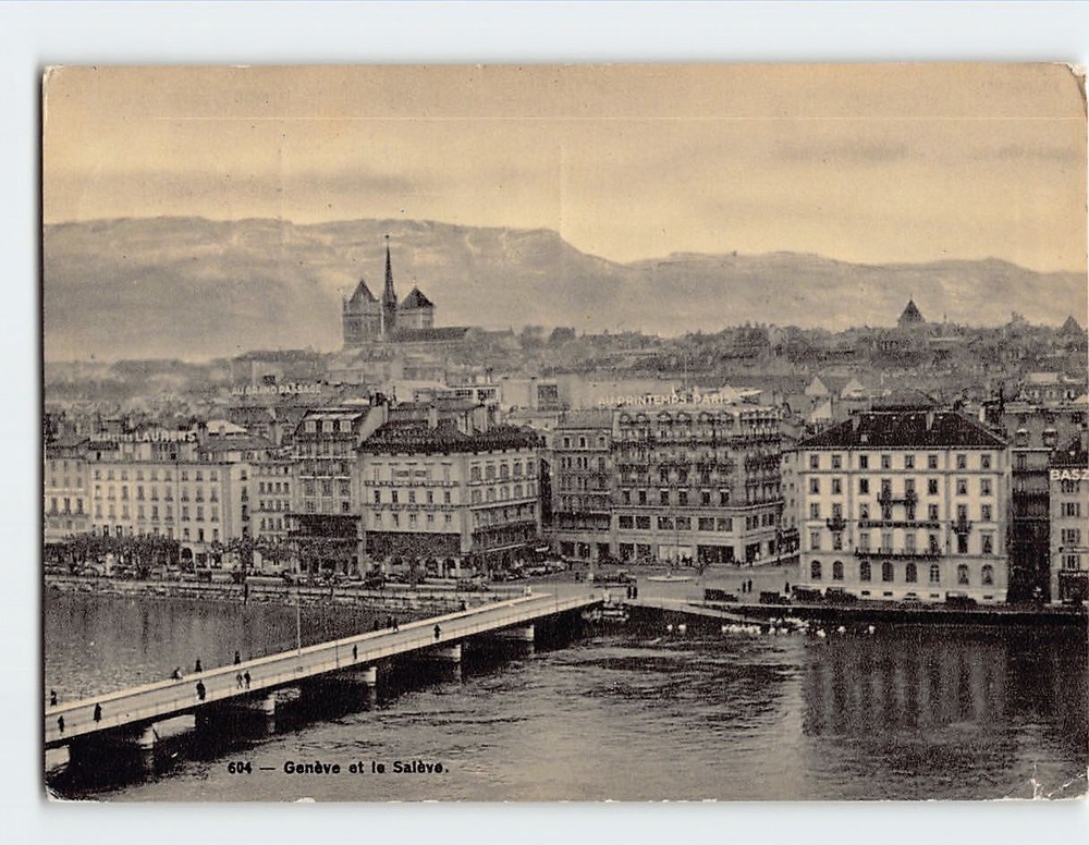 Postcard Geneva et le Salève Geneva Switzerland