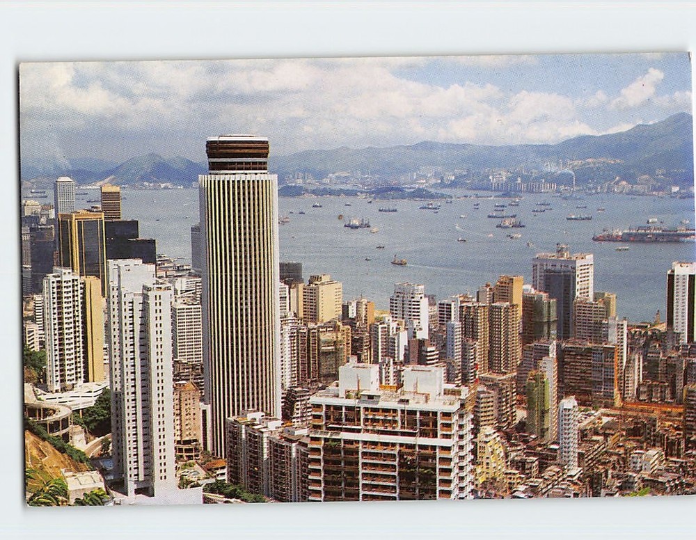 Postcard The buildings of Central and Wan Chai of Hong Kong China
