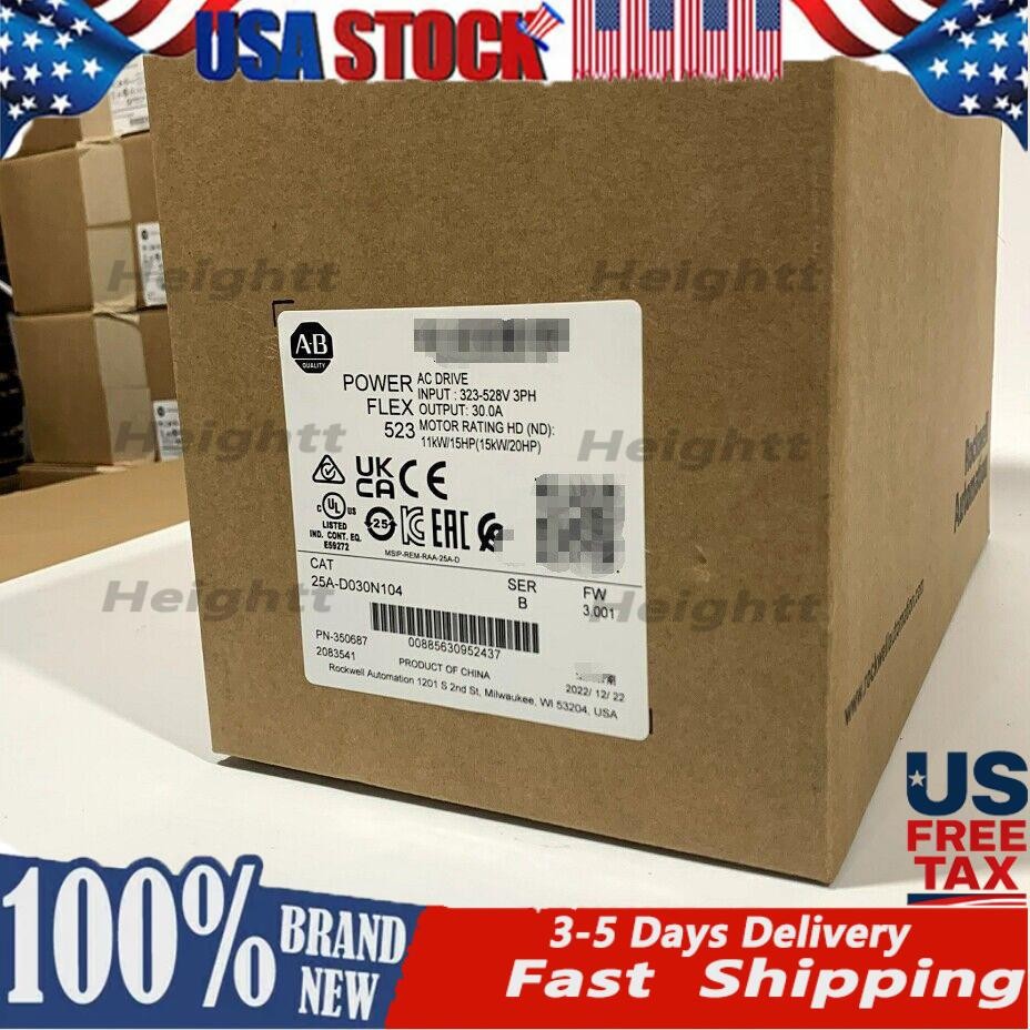AB 25A-D030N104 PowerFlex 523 15kW (20Hp) AC Drive 25AD030N104 US Free Tax