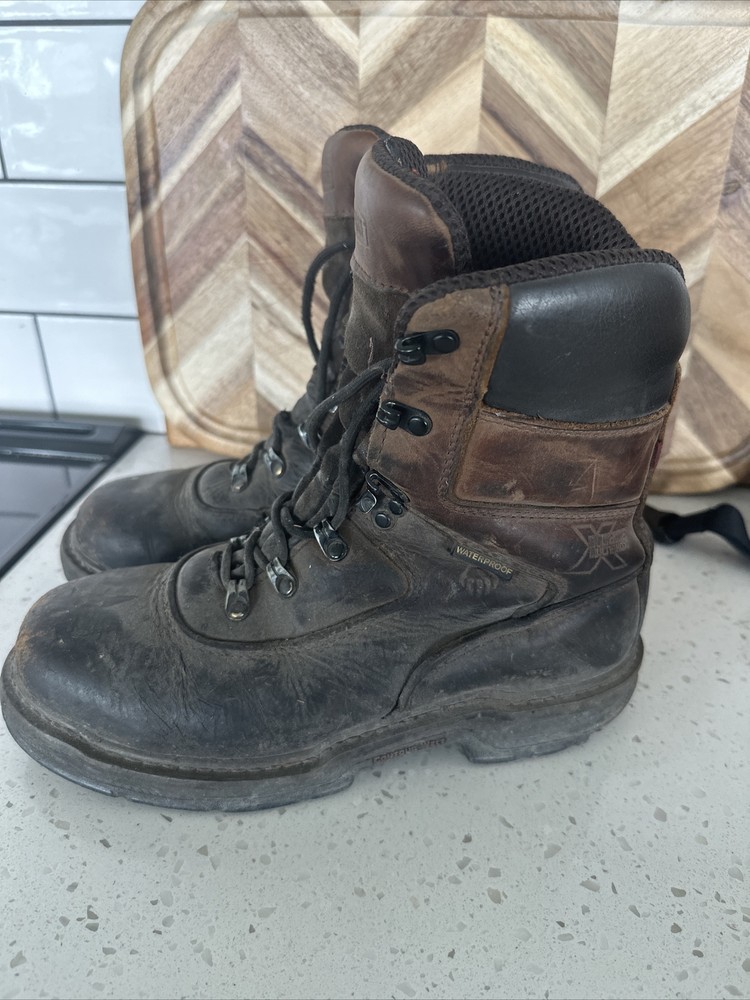 Wolverine Men's Leather Camo Hunting Boots with 400g Thinsulate Ultra Insulation Size 8 M Lace-Up