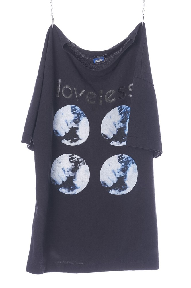 Vintage My Bloody Valentine 'Loveless' Black T-Shirt Tagged XL Fits L