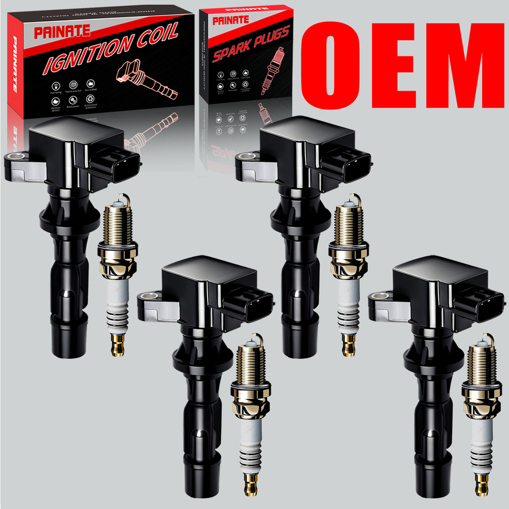 4X Brand OEM Ignition coil & 4X Iridium Spark plug For Mazda 3 6 CX-7 MX-5 UF540