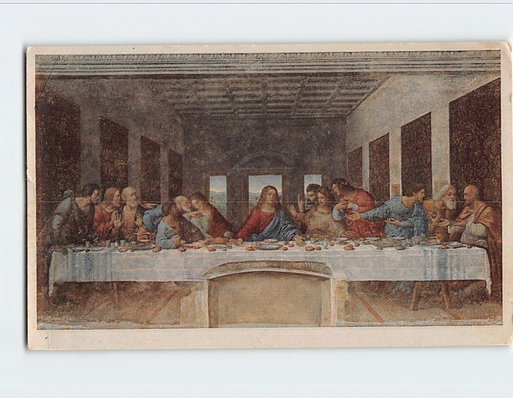 Postcard L Ultima Cena By L. da Vinci Refettorio di S. M. delle Grazie Italy