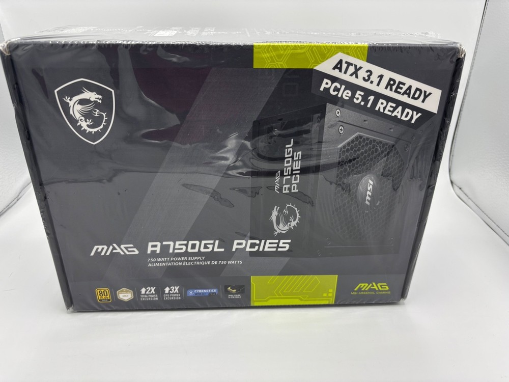 Msi Mag A750Gl Pcie5 Factory Sealed