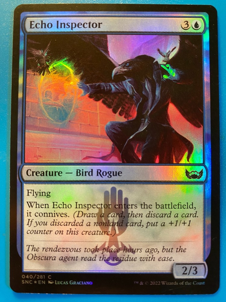MTG 1x FOIL Echo Inspector Streets of New Capenna Magic the Gathering Card x1 NM
