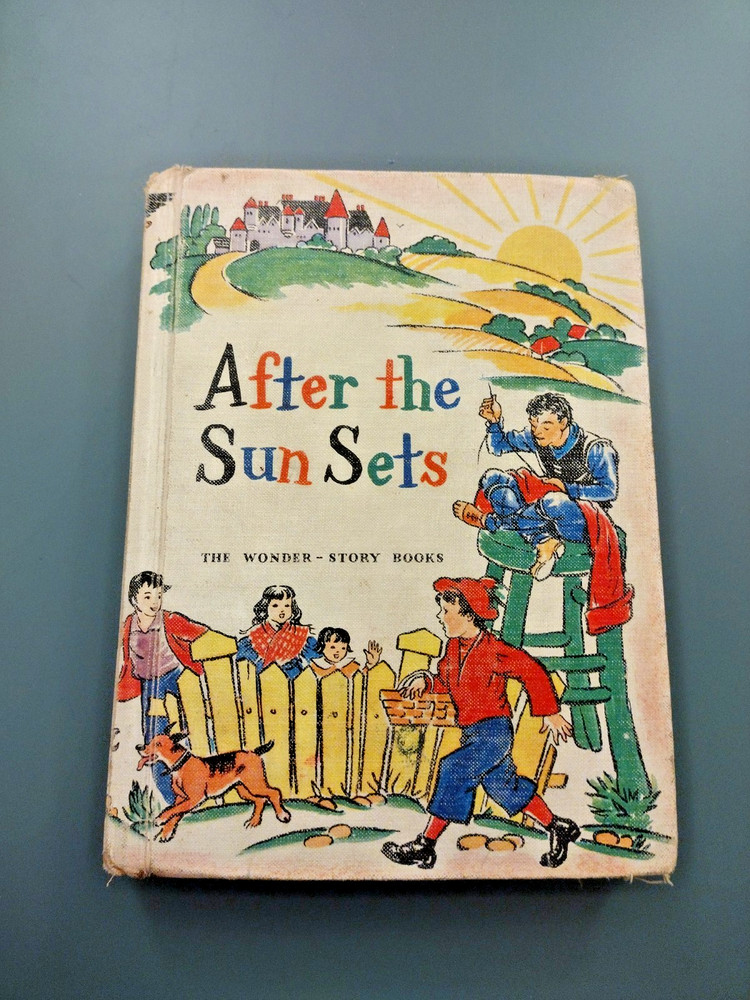 After The Sun Sets 1957 Vintage The Wonder-Story Books Ex School Textbook