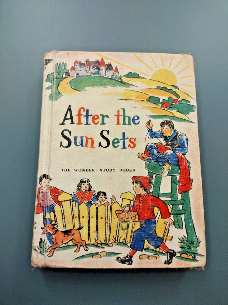 After The Sun Sets 1957 Vintage The Wonder-Story Books Ex School Textbook