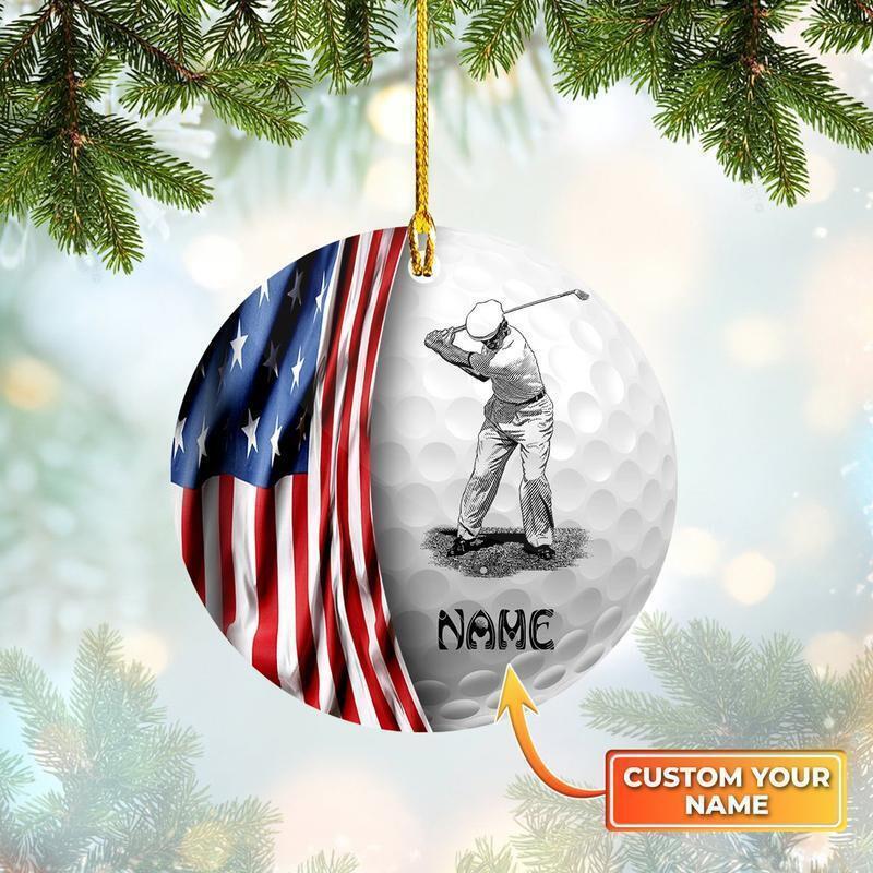 Golf Man Shaped Ornament - Ornaments Gift Golf Lovers