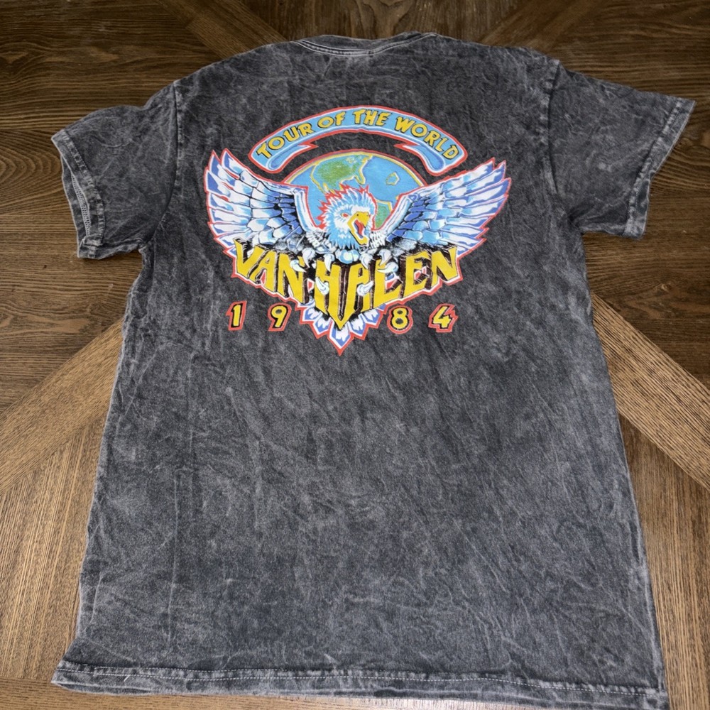 Unisex Van Halen 1984 Tour Of The World T-Shirt Size Small