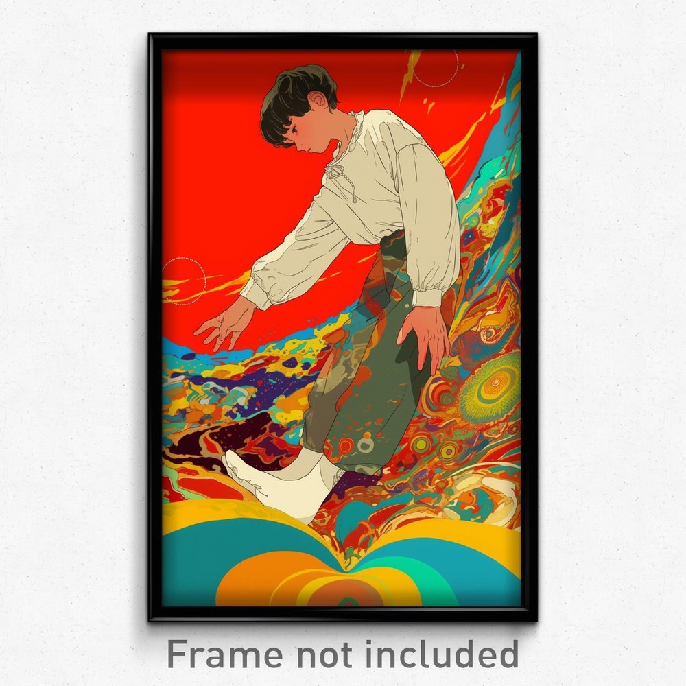 Spanish Film Art Print - Boy in Awe with White Socks Movie Poster