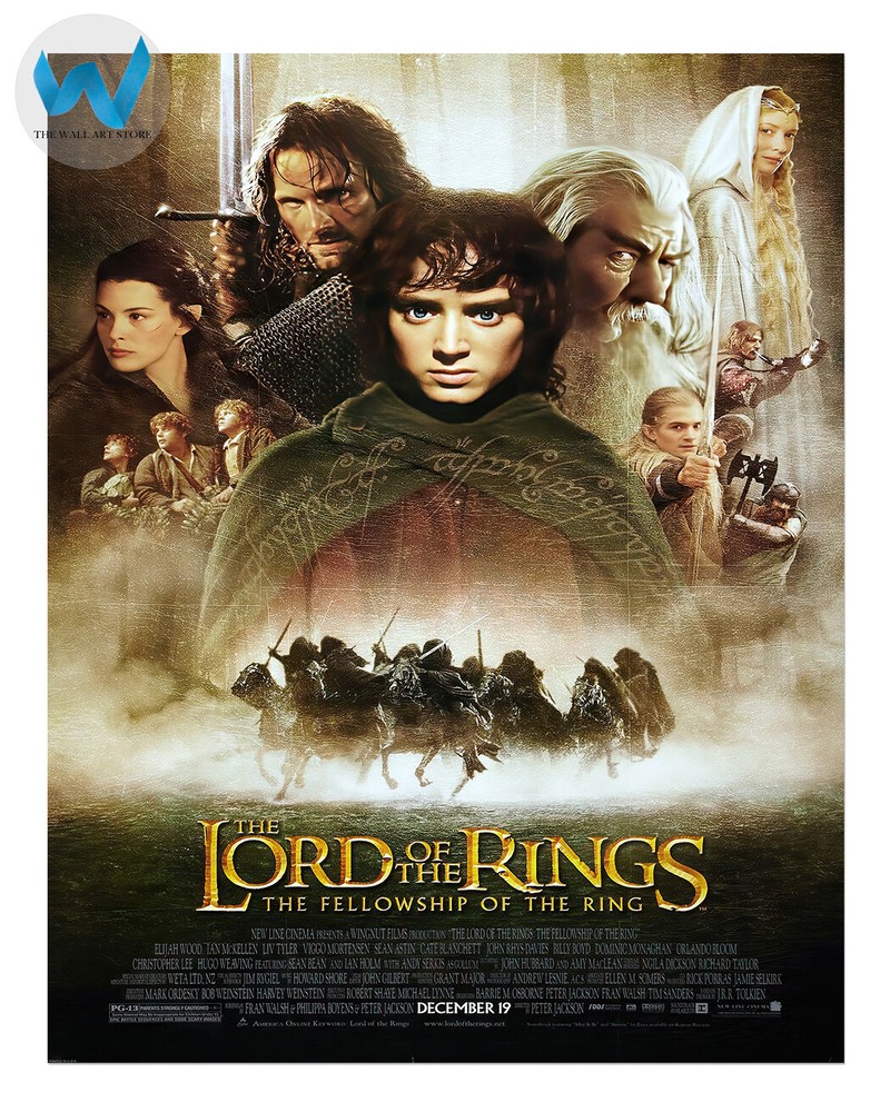 Lord Of The Rings The Fellowship Of The Ring 2001 Poster 12X16/16X20/18X24/24X36