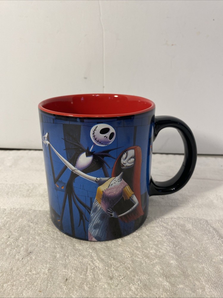 Nightmare Before Christmas Jack Skellington & Sally Large Ceramic 20oz Mug Cup