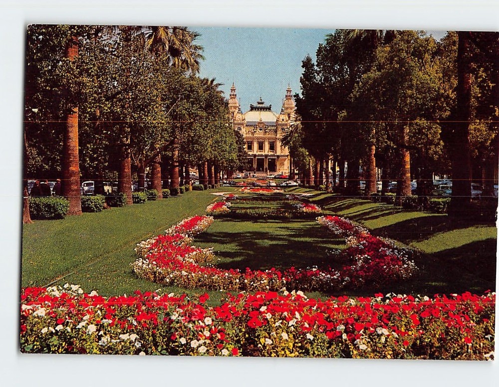 Postcard The gardens of the Casino Monte Carlo Monaco Monaco
