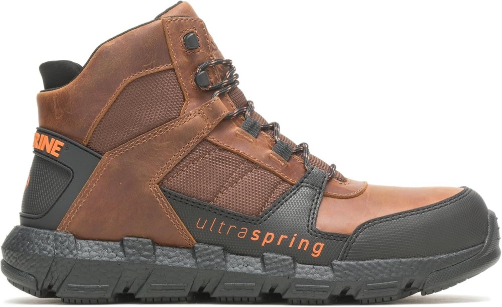 Wolverine Men's Rev Ultraspring DuraShocks CarbonMax Vent Mid Work Boot