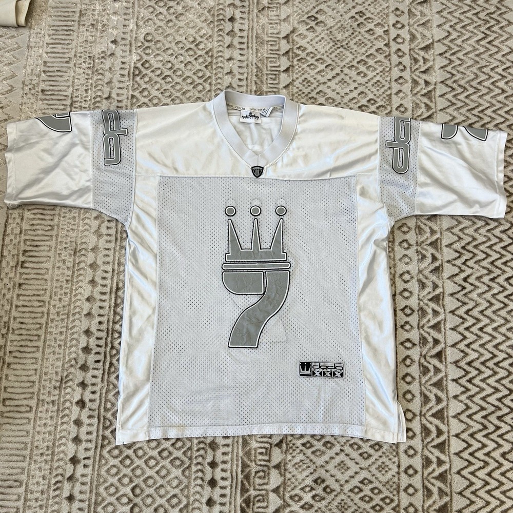VINTAGE Damani Dada Supreme Jersey Hip-Hop 90s Size XL WHITE XXX RARE