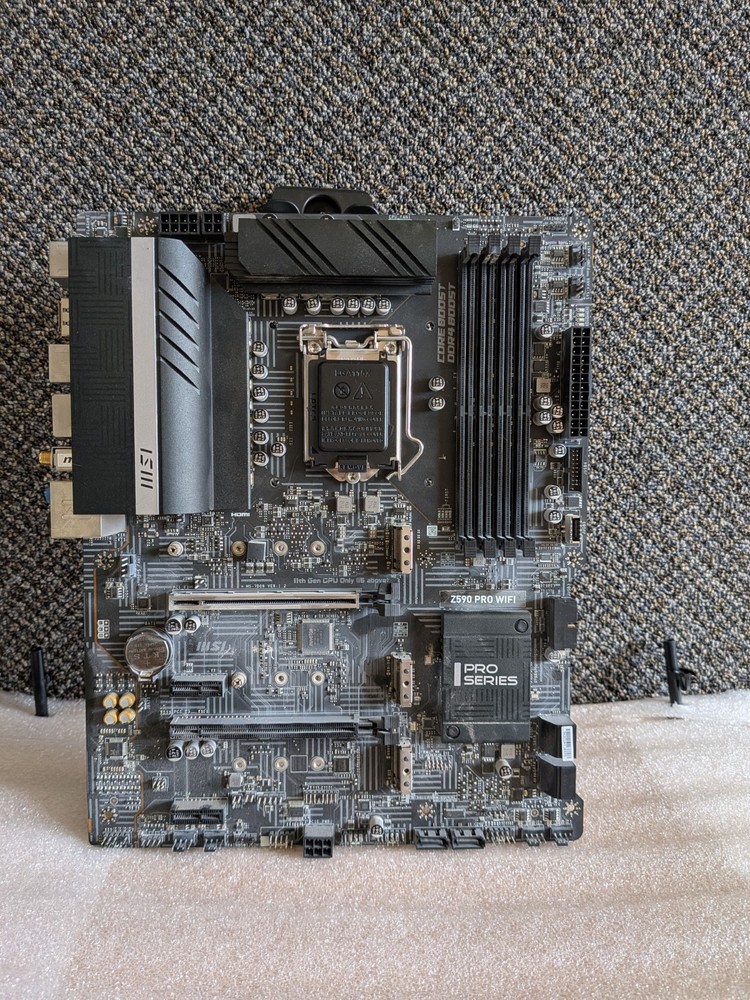 MSI Z590 PRO WIFI LGA 1200 ATX Motherboard - FOR PARTS - MS-7D09