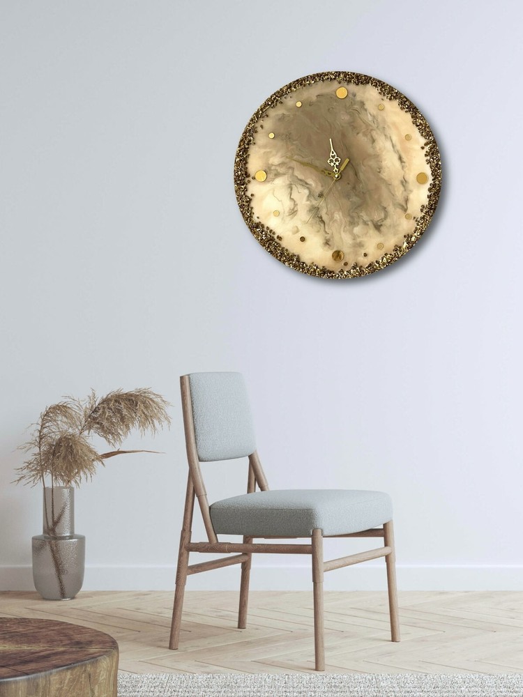 Elkina Art. Epoxy Resin Clock,  Wall Decor, Home Decoration,Best Gift. US 2022