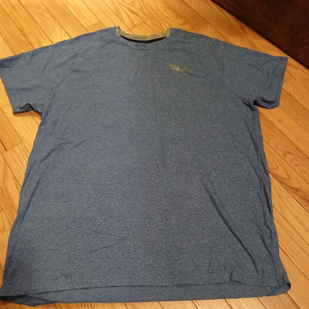 Puma Mens Blue Logo Knit T-Shirt XXL