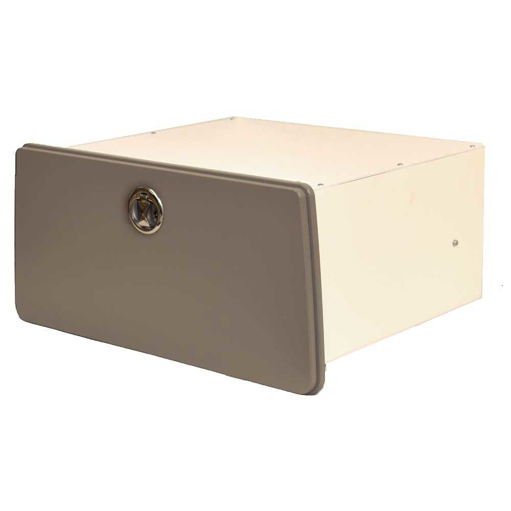 Regency 18x16.25 Inch Mocha Boat Locking Storage Drawer 167270  