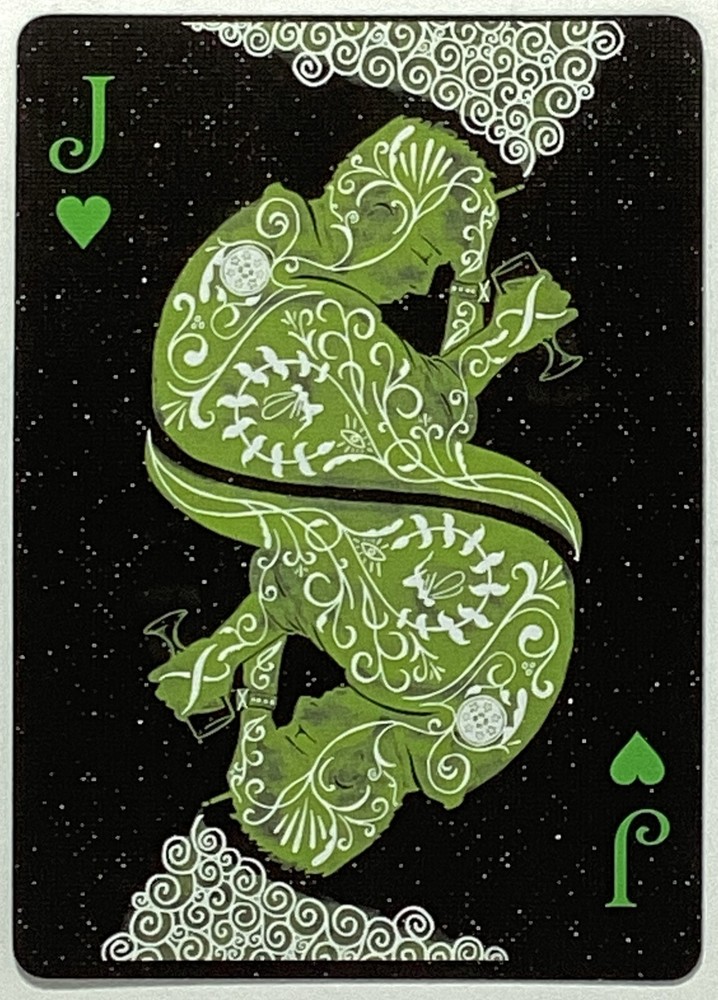 Jack Heart Ellusionist Absinthe Prohibition Single Swap Wide Playing Card Unused-image