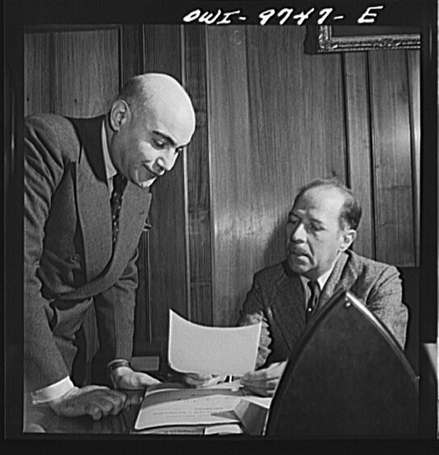Washington DC Egyptian Legation Mahmoud Hassan 1940s Diplomatic Meeting