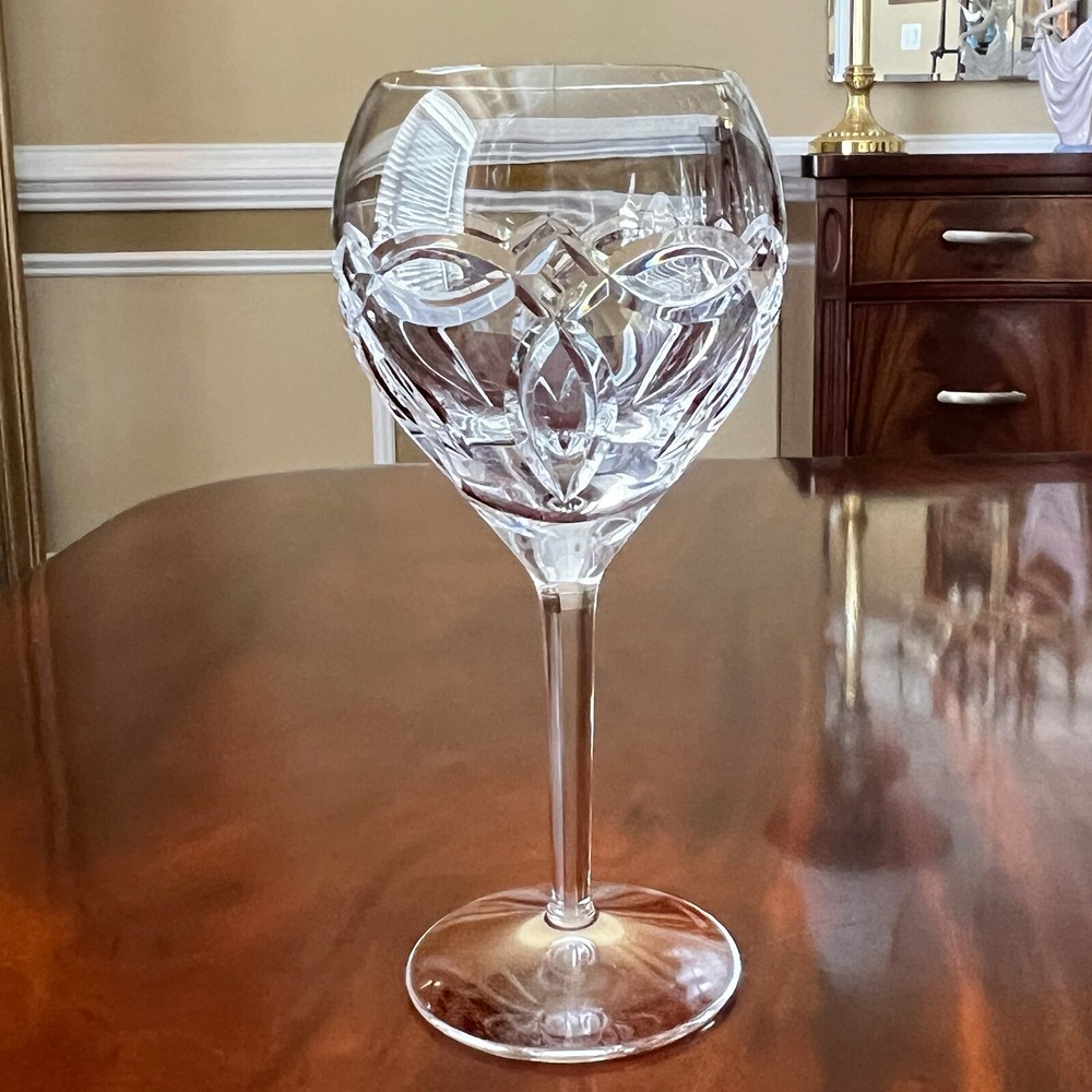 Waterford Crystal CLANNAD Celtic Knot Goblet 8.75 Inch Ireland Made Glass